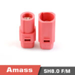 Amass AS250 SH8.0-M/F silver-plated 8mm anti-reverse plug high current lithium battery connector pack of 5 pieces - Image 5