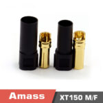 XT150-M/F Genuine Amass gold-plated plug 120A high current red black blue 6mm banana head pack of 5 pieces - Image 4
