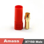 XT150-M/F Genuine Amass gold-plated plug 120A high current red black blue 6mm banana head pack of 5 pieces - Image 10