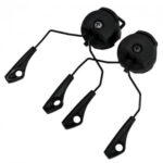 ACM Headset Helmet Rail adapter for Howard Leight Impact Sport headphones Black