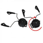 ACM Headset Helmet Rail adapter for Howard Leight Impact Sport headphones Black - Image 5
