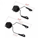 ACM Headset Helmet Rail adapter for Howard Leight Impact Sport headphones Black - Image 6
