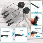 ACM Headset Helmet Rail adapter for Howard Leight Impact Sport headphones Black - Image 9