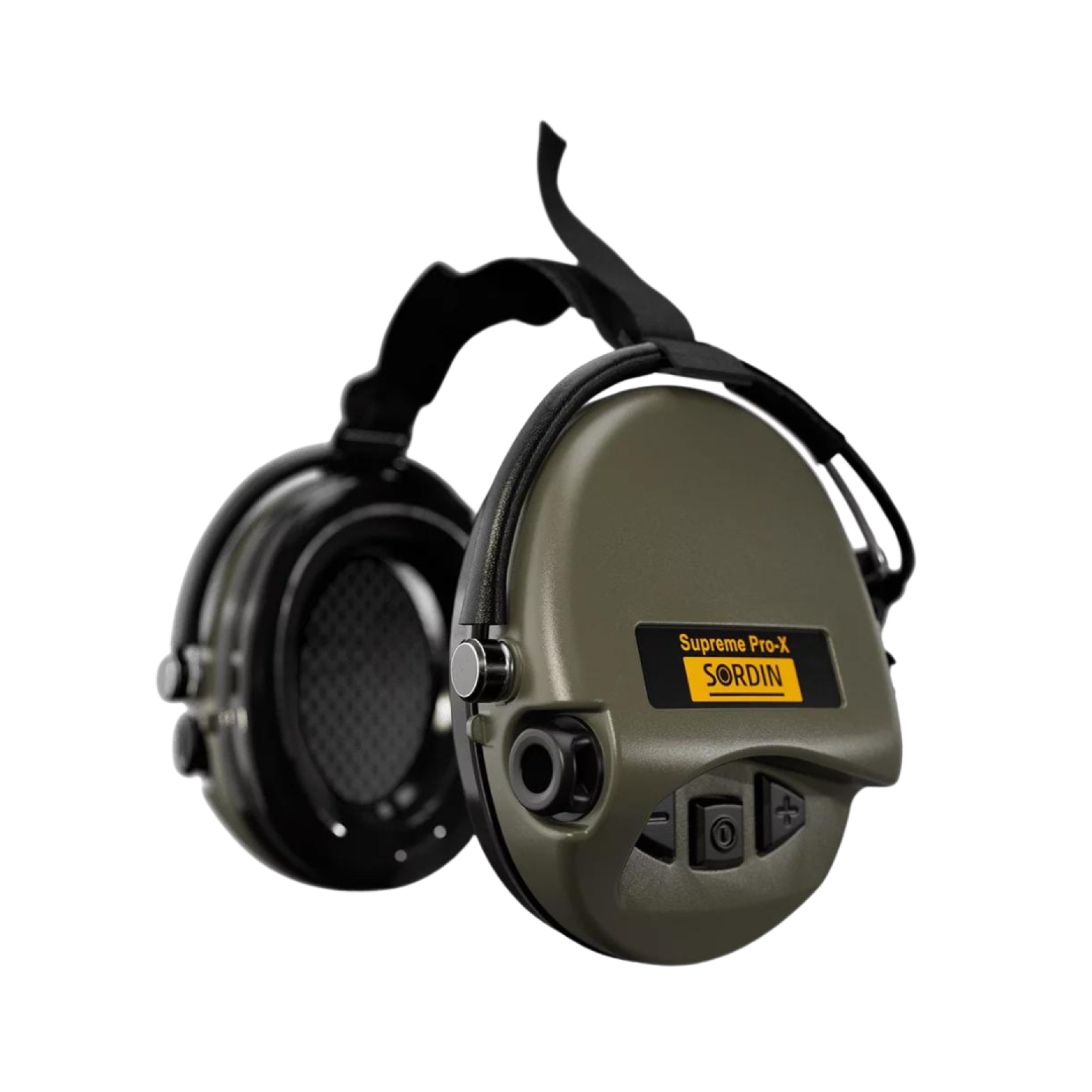 aktyvni-navushnyky-sordin-supreme-pro-x-olive-iz-zadnim-trymachem-pid-sholom-1700x1700-1.png MSA Sordin Supreme Pro-X Neckband Active Headphones Olive with rear helmet holder - Image 1