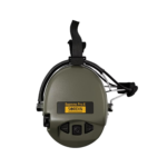 MSA Sordin Supreme Pro-X Neckband Active Headphones Olive with rear helmet holder - Image 5