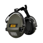 MSA Sordin Supreme Pro-X Neckband Active Headphones Olive with rear helmet holder - Image 2