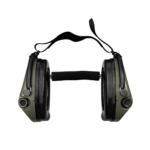 MSA Sordin Supreme Pro-X Neckband Active Headphones Olive with rear helmet holder - Image 3