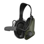 Sordin Supreme T2 Neckband Active Headphones with Rear Helmet Holder Olive - Image 3