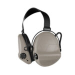 Sordin Supreme T2 Neckband Active Headphones with Rear Helmet Holder Coyote