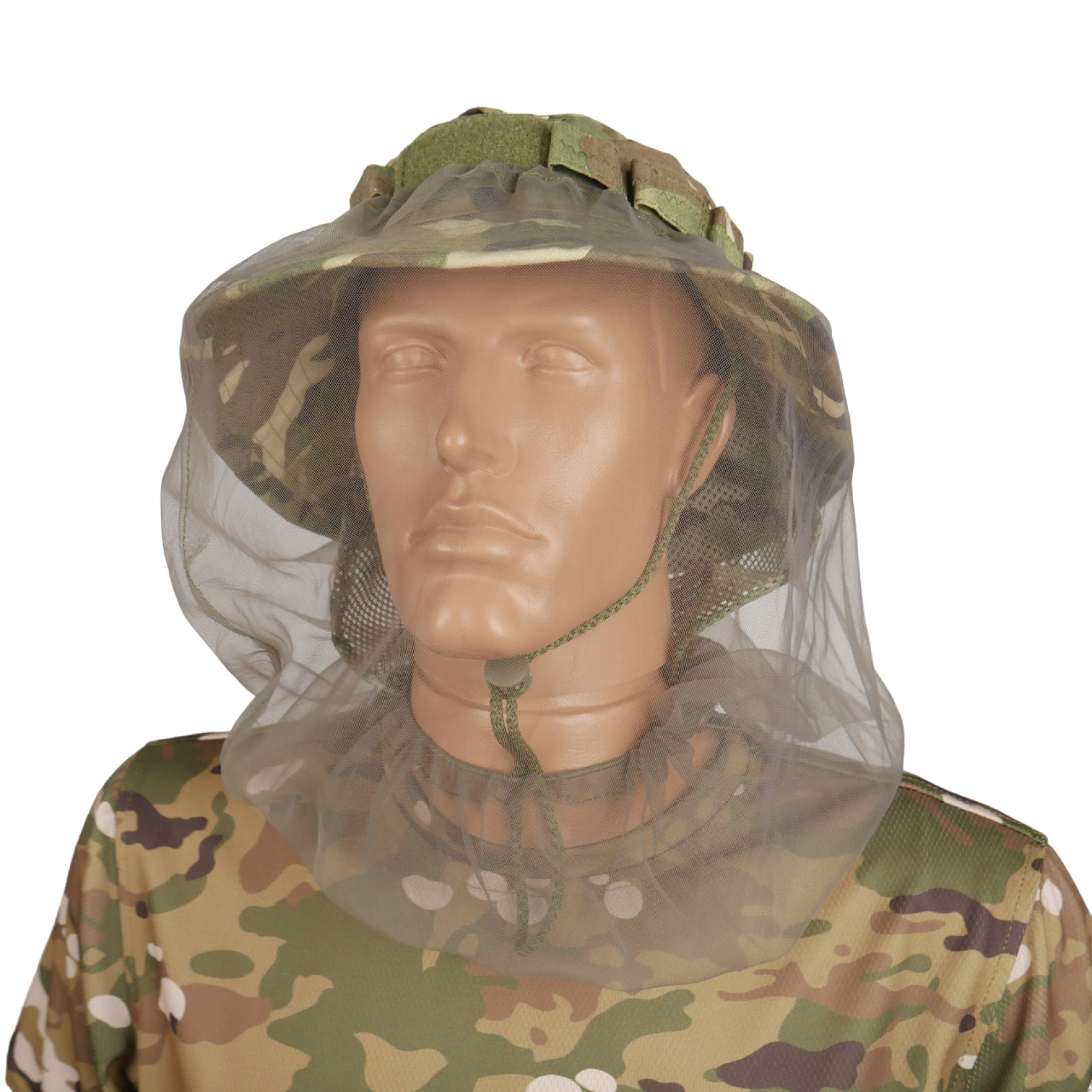 anti-moskitna-sitka-dlya-golovnyh-uboriv-kiborg-1700x1700-1.jpg Anti-mosquito net for hats Olive - Image 1
