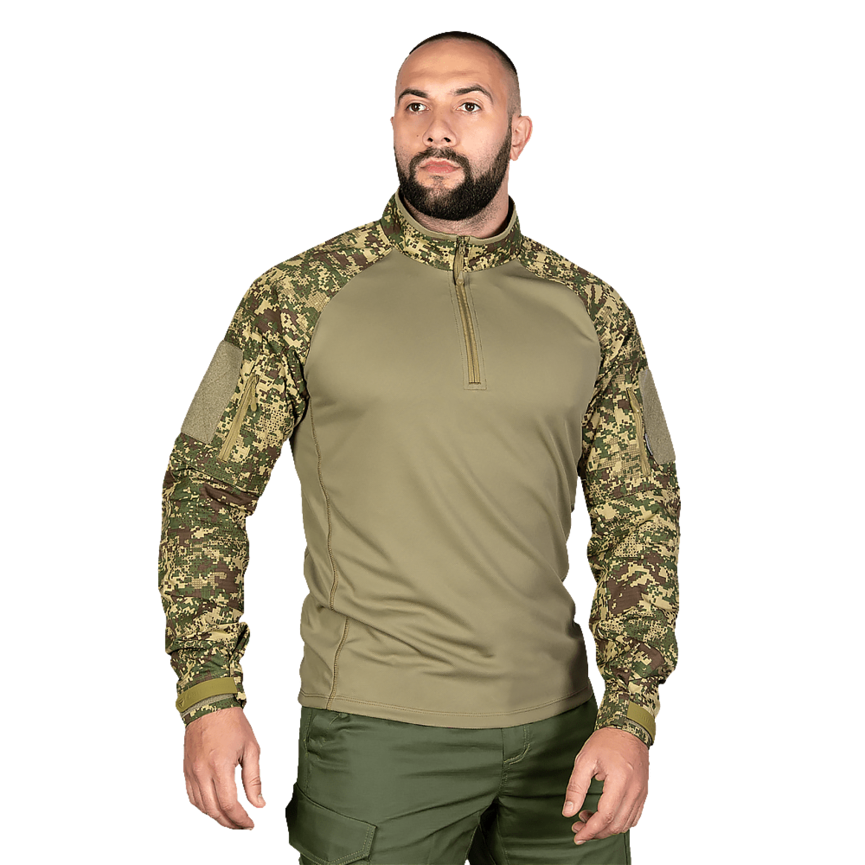 boiova-sorochka-raid-hizhak-piksel-tan-1700x1700-1.png Combat shirt Camotec Raid Predator Pixel/Tan - Image 1