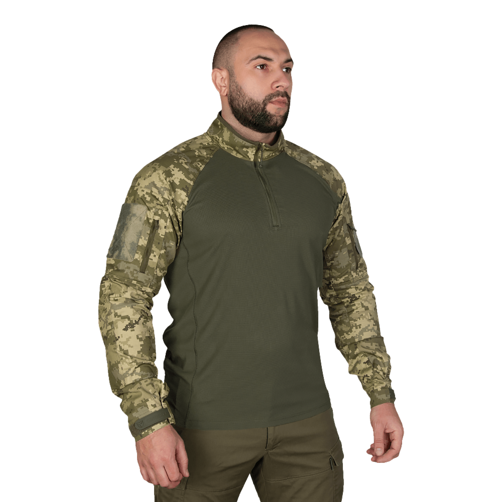 boiova-sorochka-raid-piksel-oliva-1700x1700-1.png Combat shirt Camotec Raid Pixel - Olive - Image 1