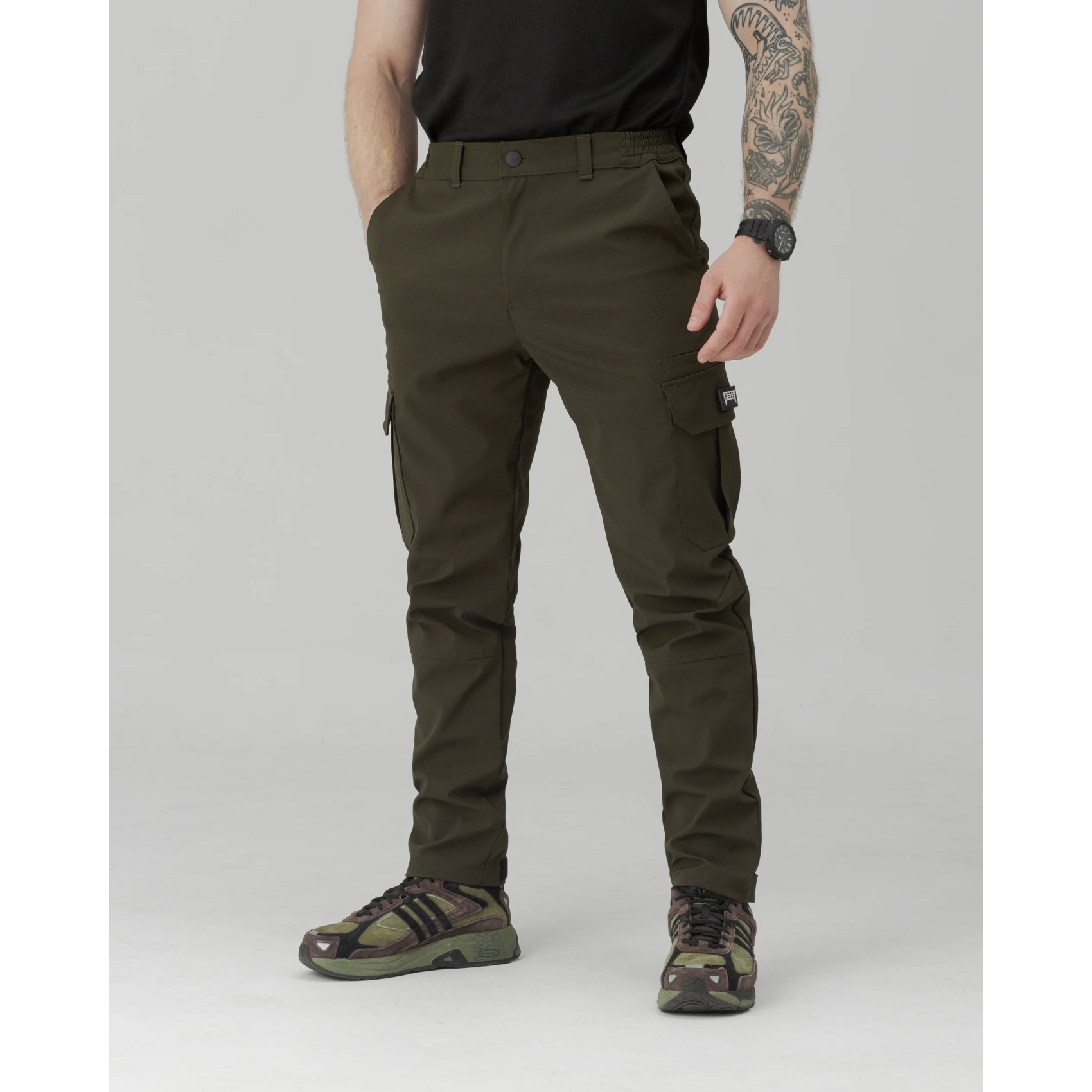 bryuki-kargo-taktichni-bezet-basic-haki-1700x1700-1.jpg Tactical cargo pants Bezet Basic Khaki - Image 1
