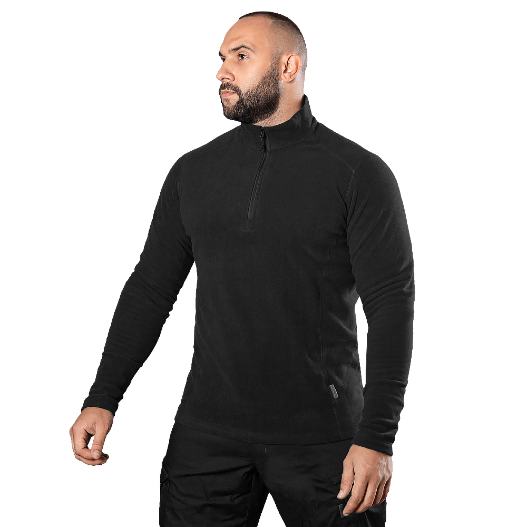 flisova-kofta-camotec-hawk-chornyy-1-1700x1700-1.png Camotec Hawk Black fleece jacket - Image 1