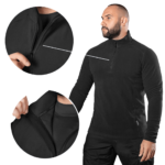 Camotec Hawk Black fleece jacket - Image 6