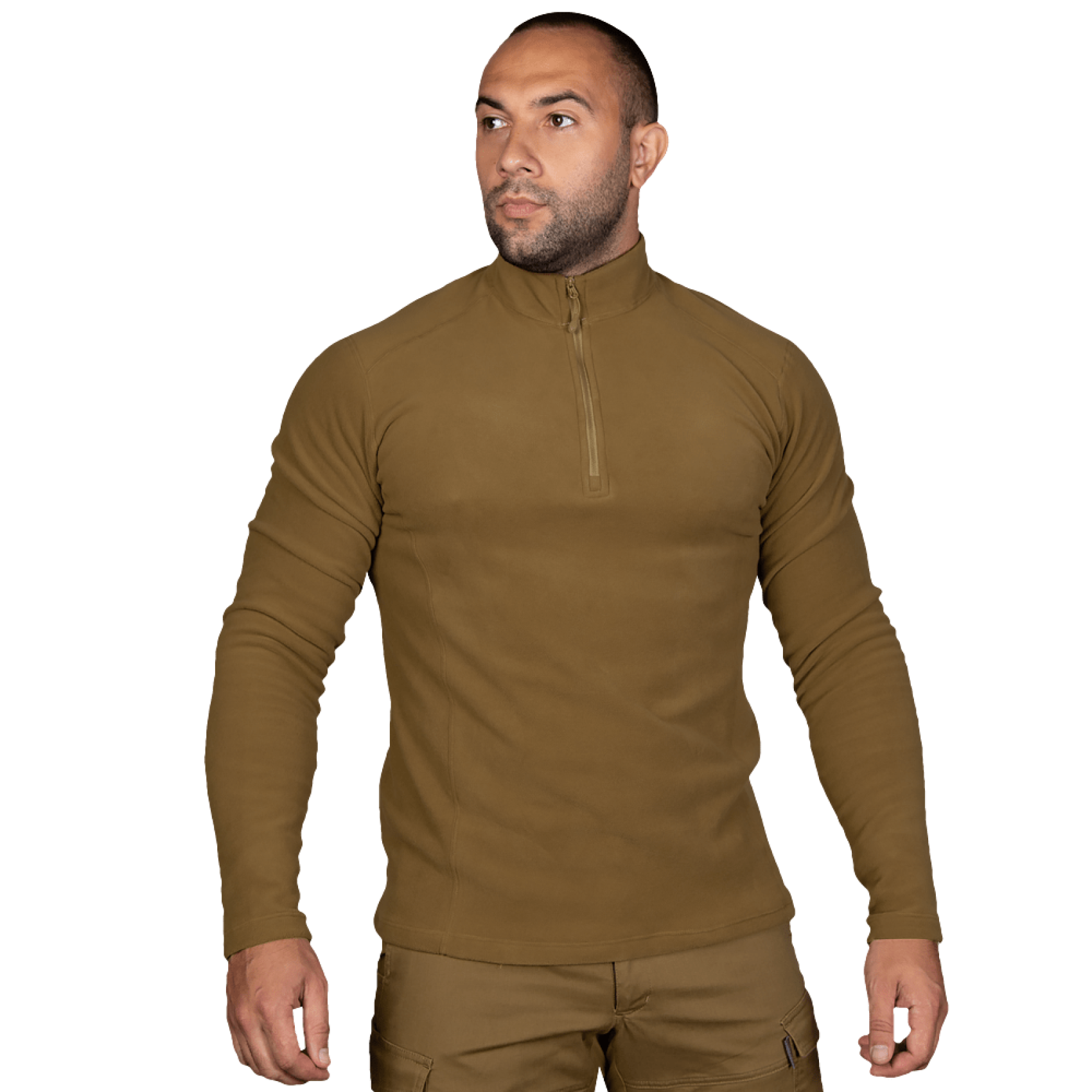 flisova-kofta-camotec-hawk-koyot-1-1700x1700-1.png Camotec Hawk Coyote fleece jacket - Image 1