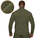 Camotec Hawk Olive fleece jacket - Image 2