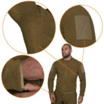 Camotec Patrol 2.0 Himatec Pro Coyote fleece jacket - Image 4