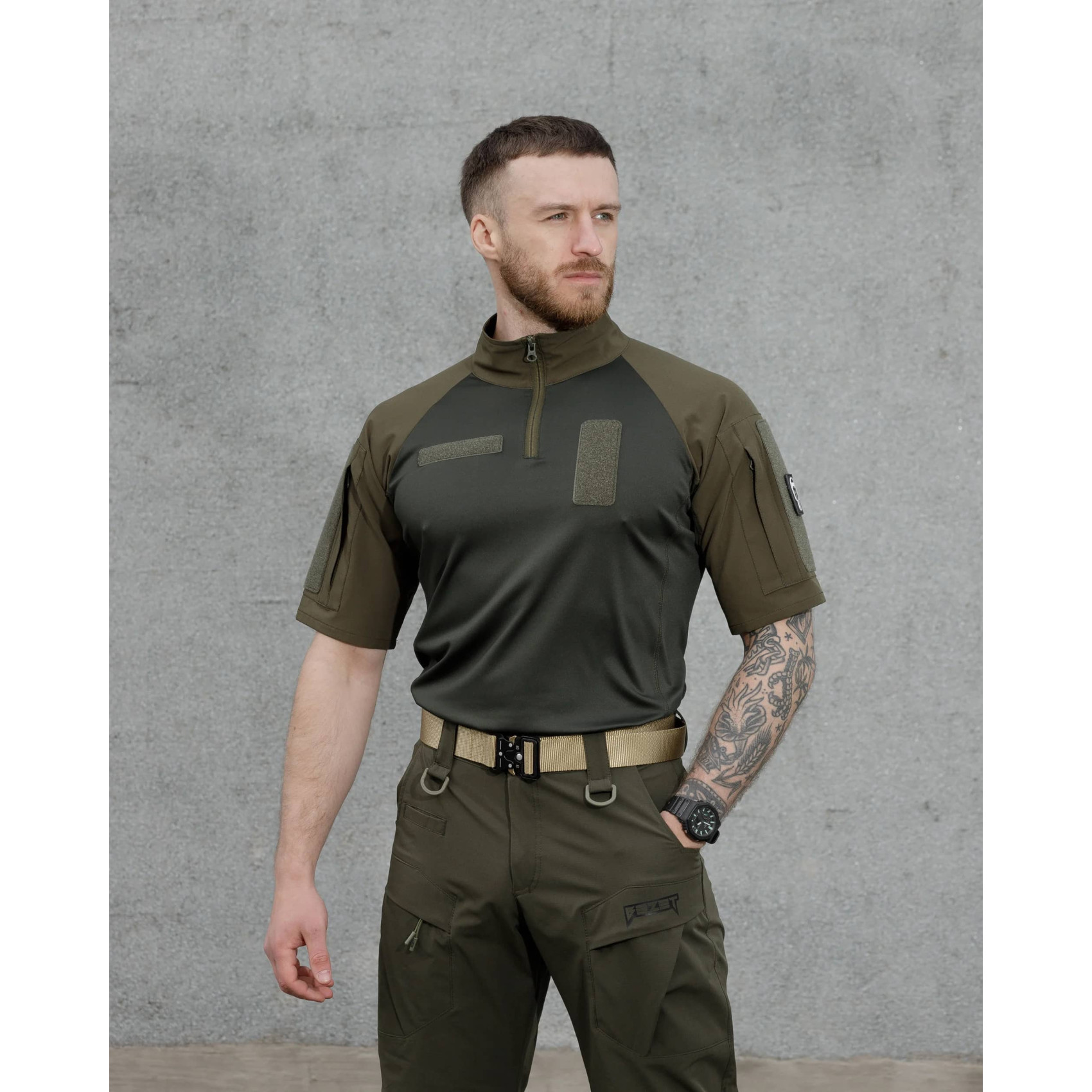 futbolka-taktichna-bezet-combat-haki-1700x1700-1.jpg Tactical T-shirt BEZET Combat Khaki - Image 1