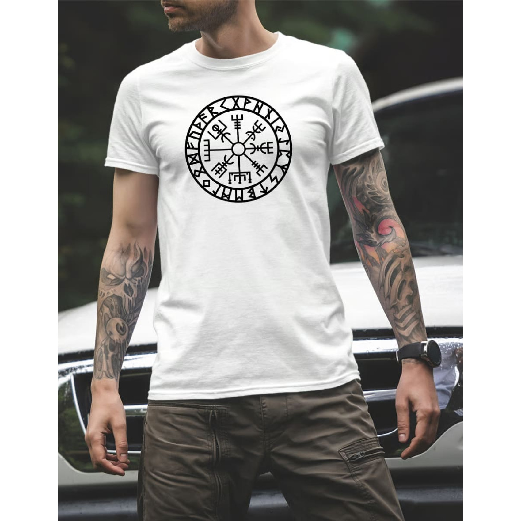 futbolka-we-feel-agyshjalm-ver1-bilyy-1-1700x1700-1.jpg We Feel Agyshjalm T-shirt ver.1 White - Image 1