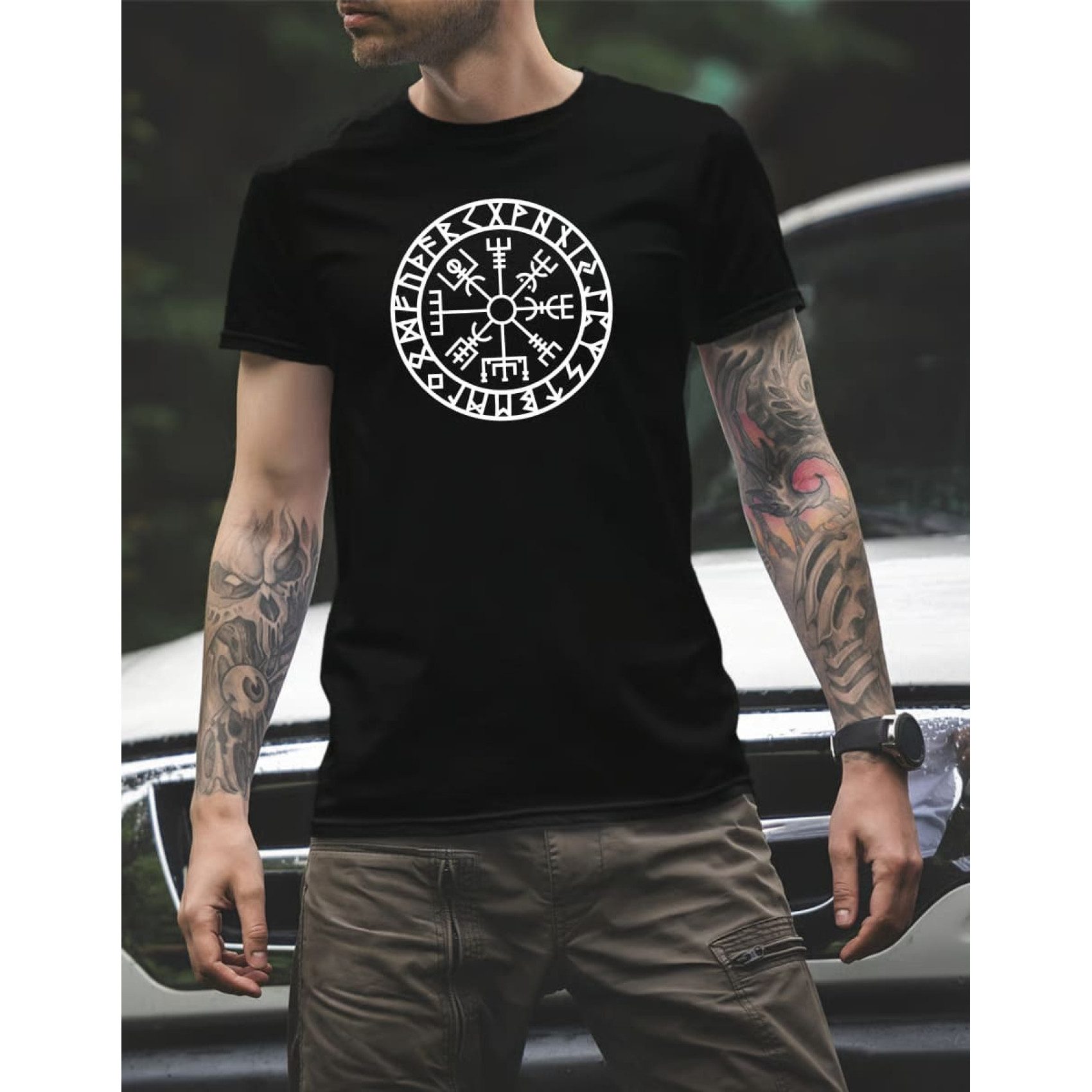 futbolka-we-feel-agyshjalm-ver1-chorniy-1-1700x1700-1.jpg We Feel Agyshjalm T-shirt ver.1 Black - Image 1