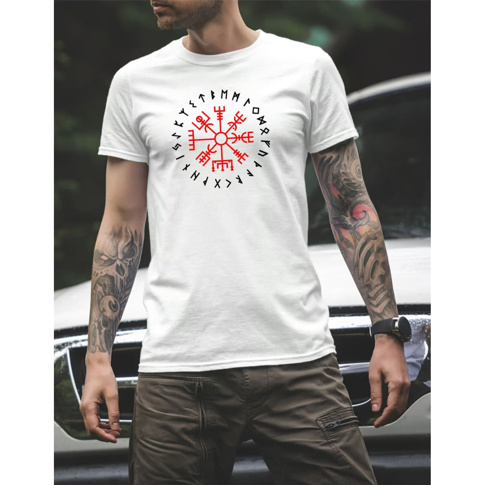 futbolka-we-feel-agyshjalm-ver2-bilyy-1-1700x1700-1.jpg We Feel Agyshjalm T-shirt ver.2 White - Image 1