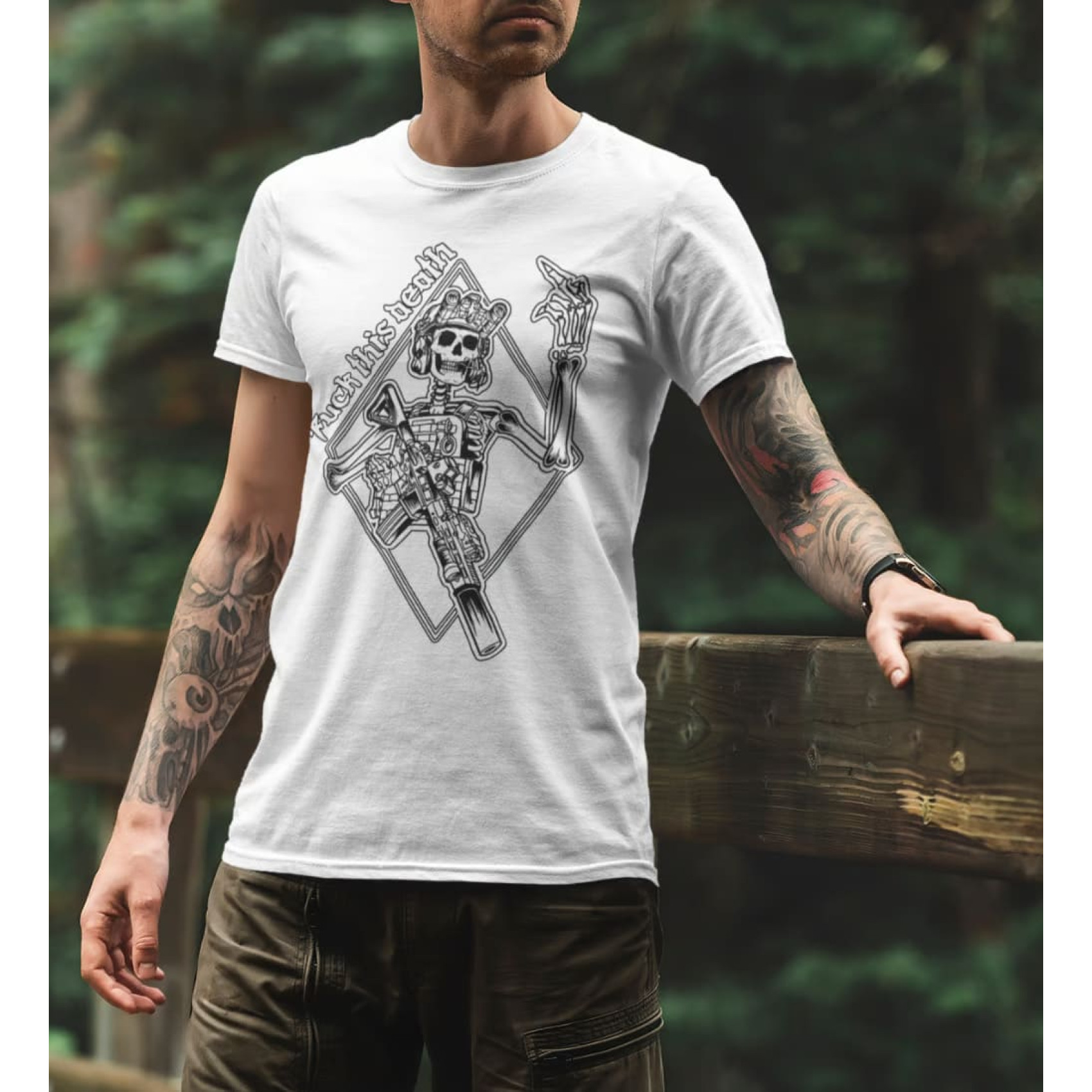 futbolka-we-feel-fck-death-bilyy-1-1700x1700-1.jpg We Feel Fck death T-shirt White - Image 1