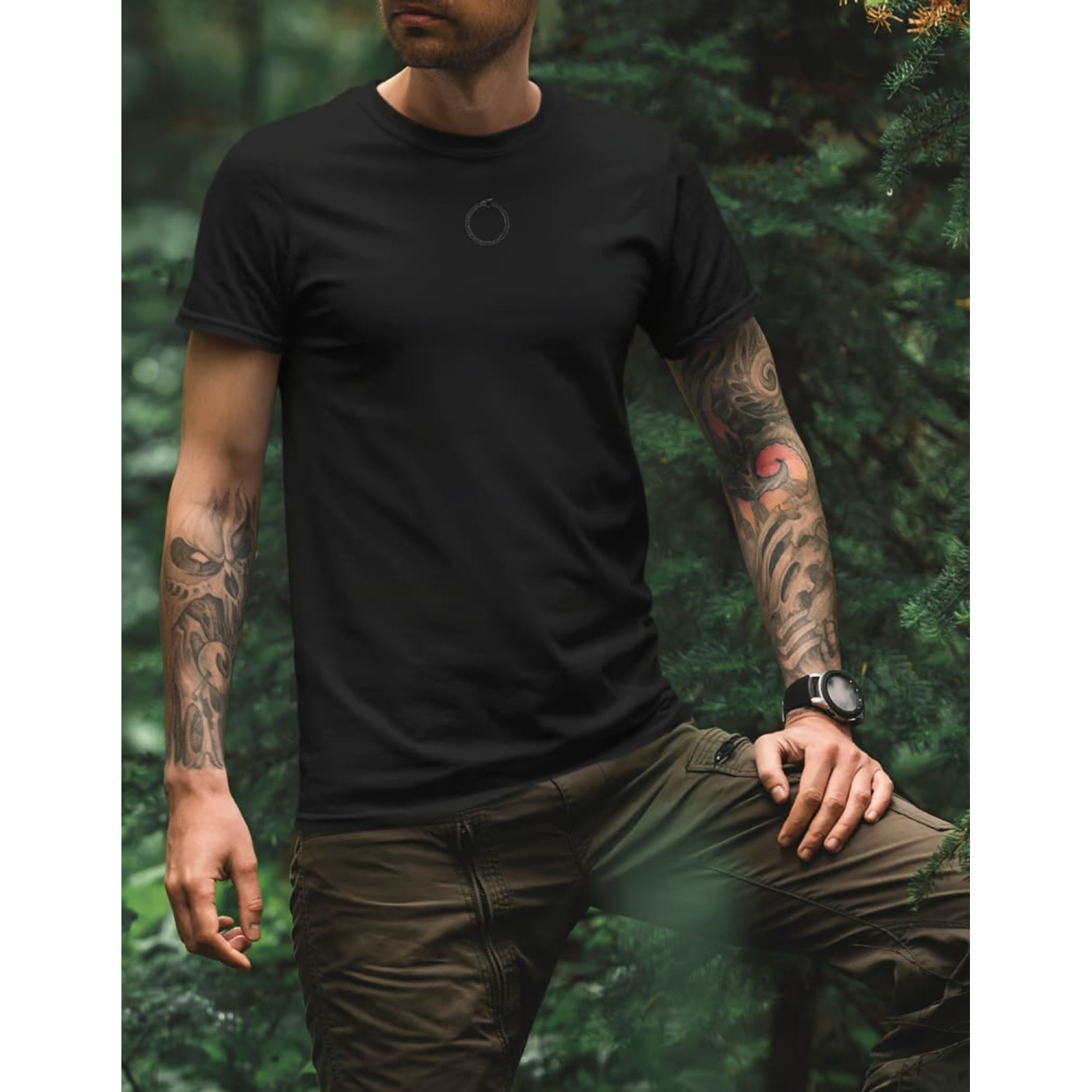 futbolka-we-feel-jormungand-chorniy-1-1700x1700-1.jpg We Feel Jörmungand T-shirt Black - Image 1