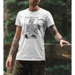 T-shirt We Feel Let`s meet death with a smile White - Image 2