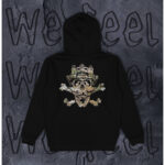 Hoodie with print We Feel “JOLLY ROGER” (2017) - Image 2
