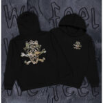 Hoodie with print We Feel “JOLLY ROGER” (2017) - Image 3