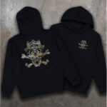 Hoodie with print We Feel “JOLLY ROGER” (2017) - Image 4