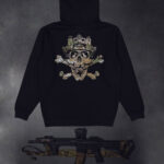 Hoodie with print We Feel “JOLLY ROGER” (2017) - Image 5