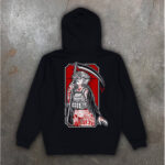 Hoodie with print We Feel "REAPER GIRL" (2044)
