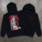 Hoodie with print We Feel "REAPER GIRL" (2044) - Image 3