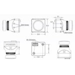 Foxeer Mini Night Cat 3 FPV Camera 1200TVL 0.00001Lux IR Sensitive Night Vision - Image 3