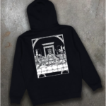 Hoodie insulated Bezet Last Supper Black
