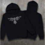 Hoodie insulated Bezet Raven Of Odin Black