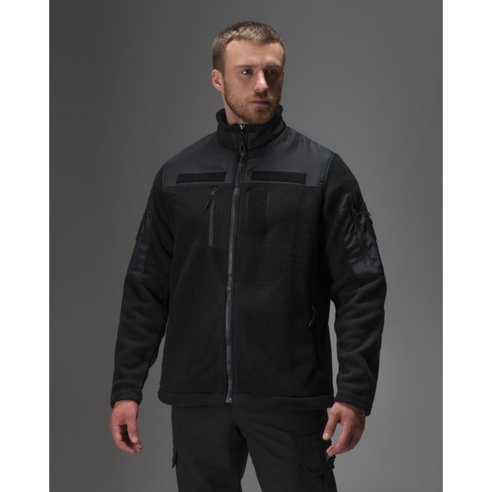 kofta-flisova-bezet-chornyy-1700x1700-1.jpeg Fleece jacket Bezet Black - Image 1