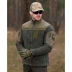Fleece jacket Bezet Olive