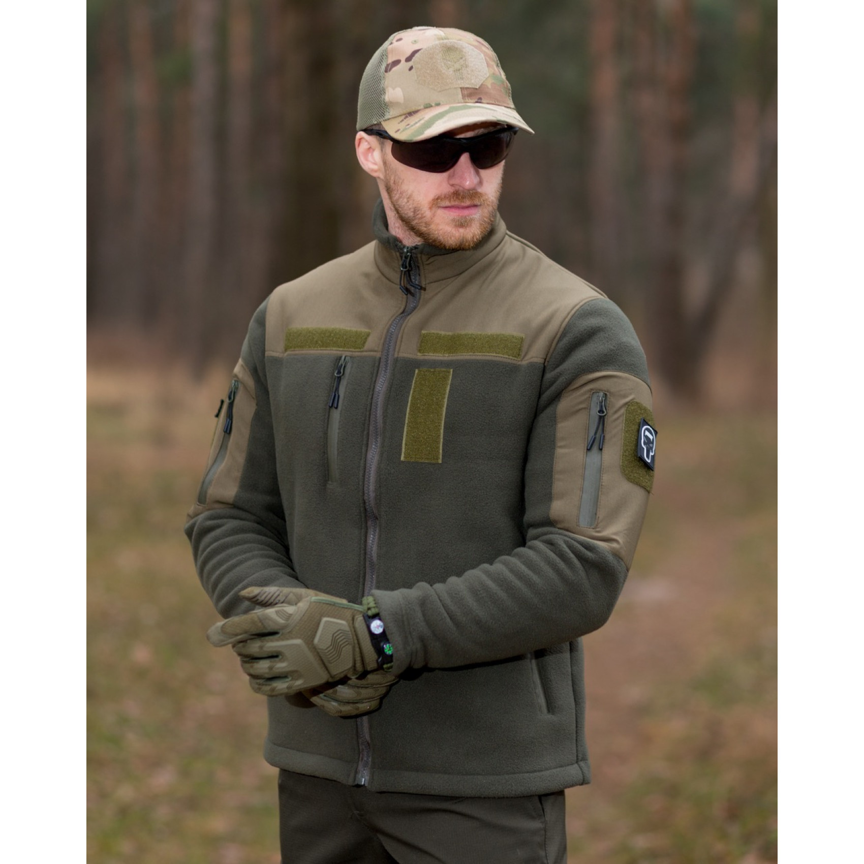 kofta-flisova-bezet-olive-1700x1700-1.jpeg Fleece jacket Bezet Olive - Image 1