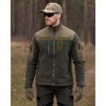 Fleece jacket Bezet Olive - Image 2