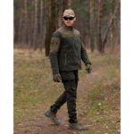Fleece jacket Bezet Olive - Image 6