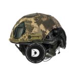 Set: FAST NIJ IIIA helmet + M32H active headphones + cover pixel. Color: olive-pixel