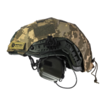 Set: FAST NIJ IIIA helmet + M32H active headphones + cover pixel. Color: olive-pixel - Image 2