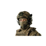 Set: FAST NIJ IIIA helmet + M32H active headphones + cover pixel. Color: olive-pixel - Image 3