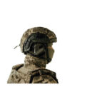 Set: FAST NIJ IIIA helmet + M32H active headphones + cover pixel. Color: olive-pixel - Image 4