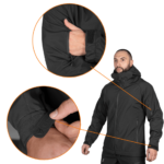 Camotec Rubicon SoftShell Jacket Black - Image 4