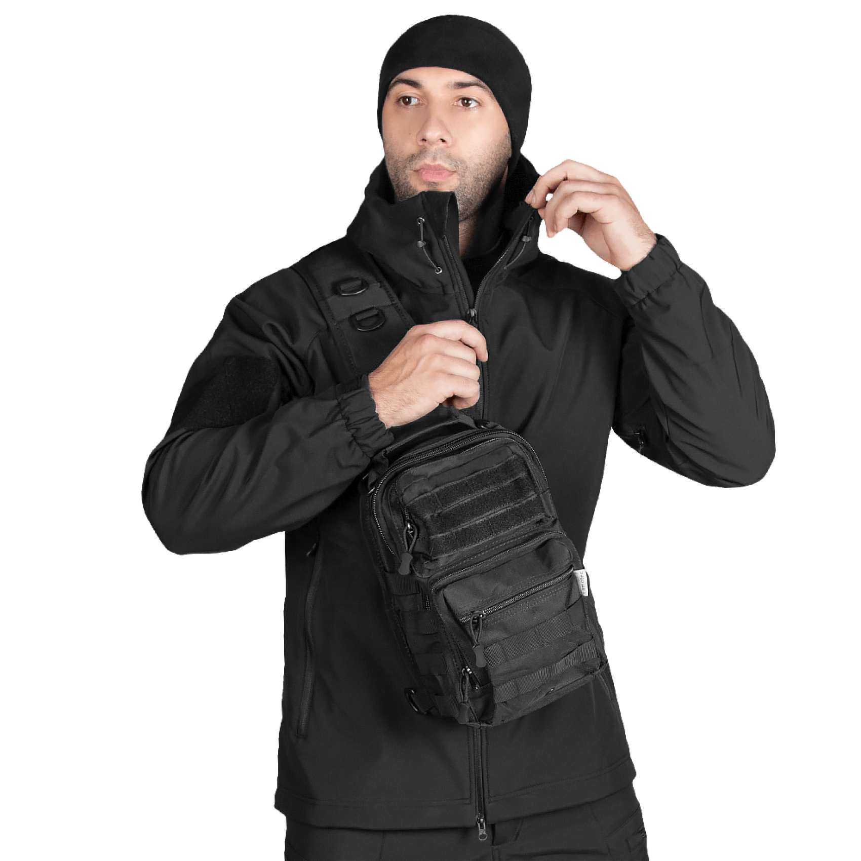 kurtka-stalker-softshell-black-1700x1700-1.png Camotec Stalker SoftShell Black Jacket - Image 1
