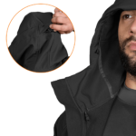 Camotec Stalker SoftShell Black Jacket - Image 6